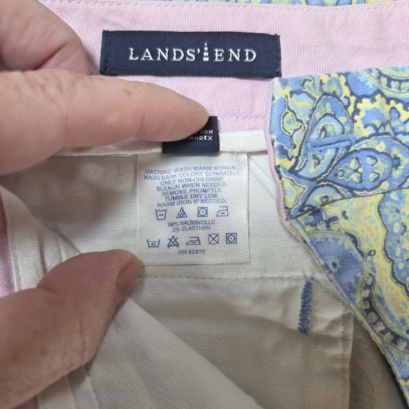 Lands' End Paisley Wide Leg Pants Size 6P - Picture 6 of 6